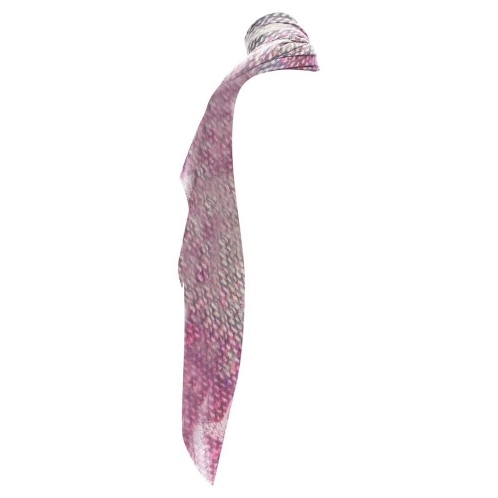 Chanel cashmere CC tweed texture print scarf - Picture 6 of 6